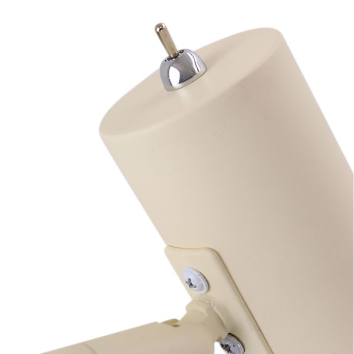 Modern golvlampa beige, Carlos, med brytare