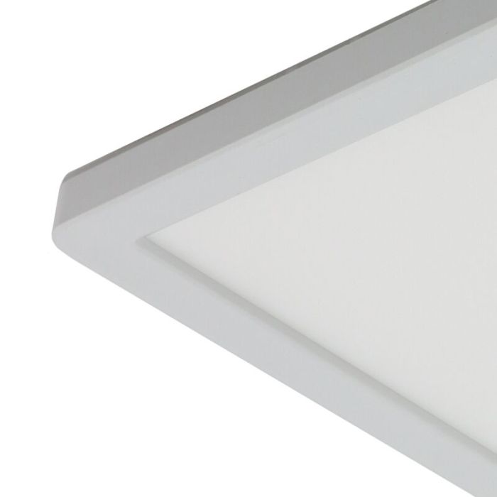 Plast taklampa badrum vit, Shivani, 15W, 3000K LED, IP44