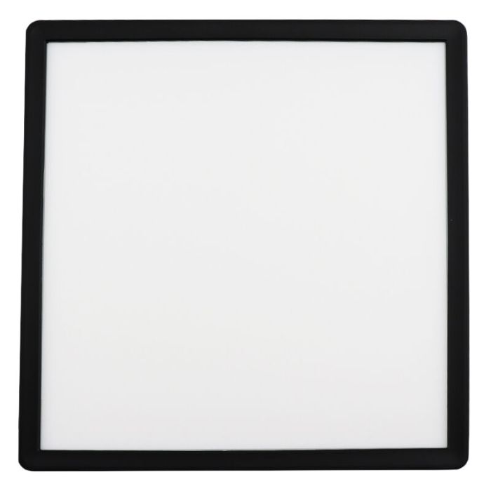 Plast plafond svart, Shona, 18W, 3000K LED, 3 stegs dimmer