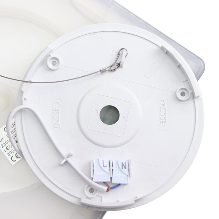 Plast plafond svart, Shona, 22W, 3000K LED, 3 stegs dimmer
