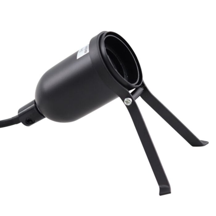 Metall bordslampa svart, Gidon, med brytare
