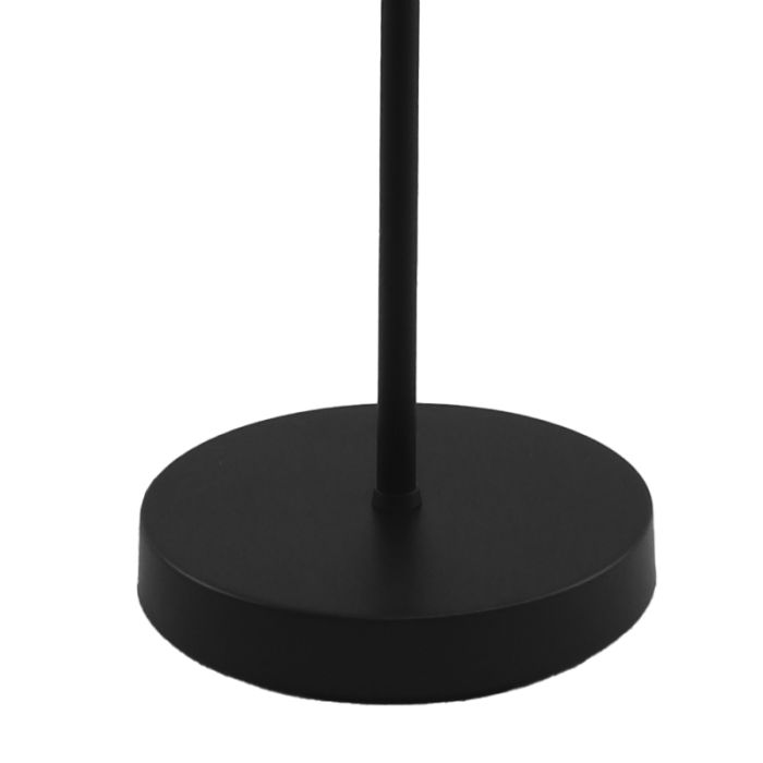 Aluminium golvlampa utan skärm svart, Rika