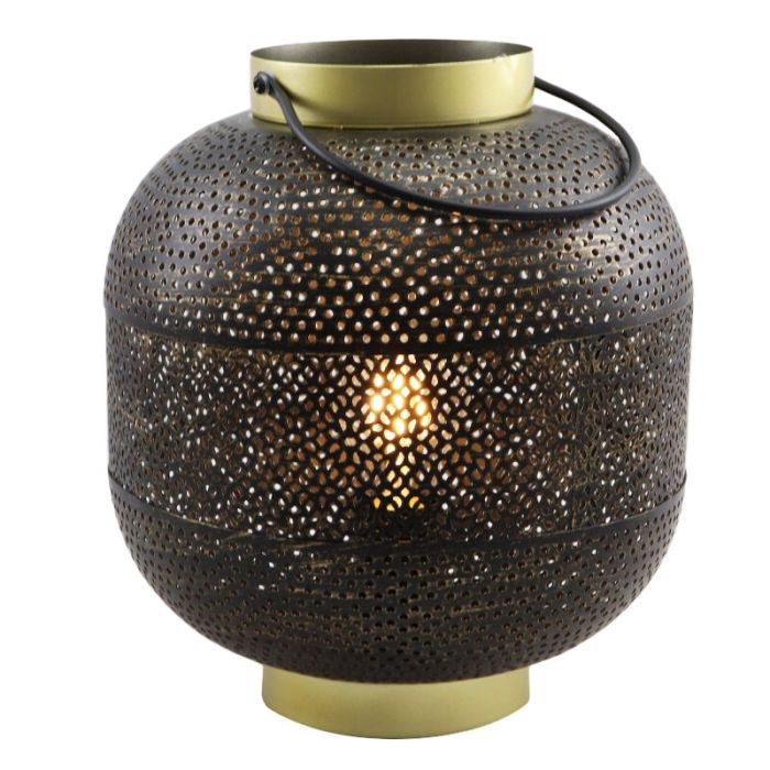 Modern bordslampa guld, Sivar, med brytare