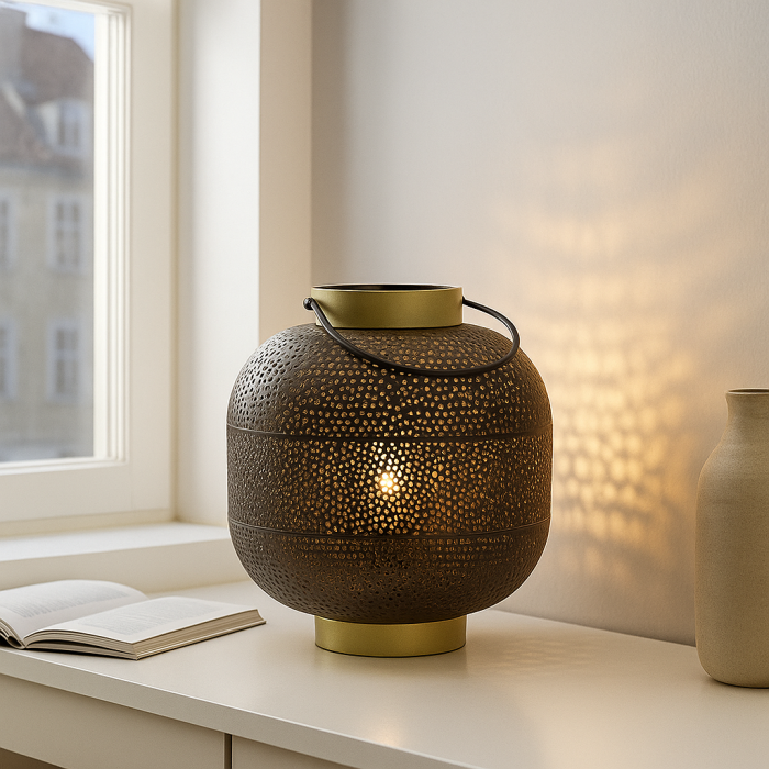 Modern bordslampa guld, Sivar, med brytare
