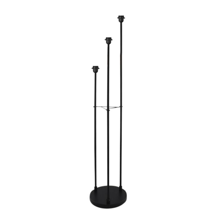 Aluminium golvlampa utan skärm svart, Rika