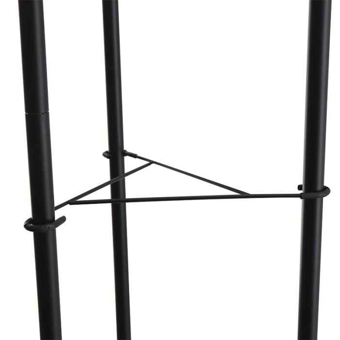 Aluminium golvlampa utan skärm svart, Rika