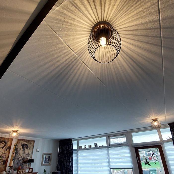 Trä plafond brun, Wiro