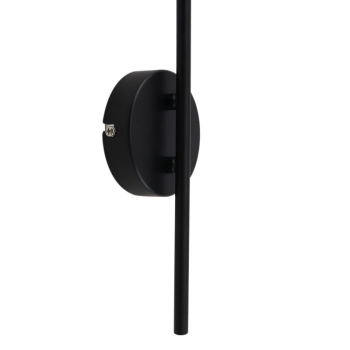 Industri vägglampa svart, Wiro