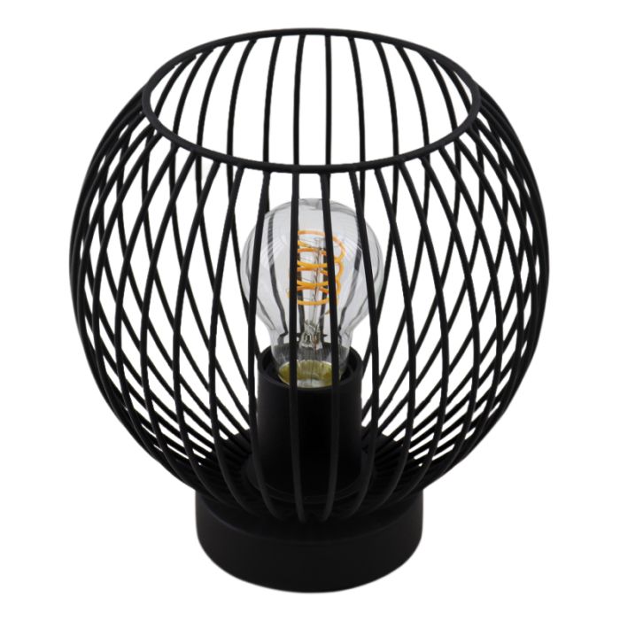 Industri bordslampa svart, Wiro, med brytare