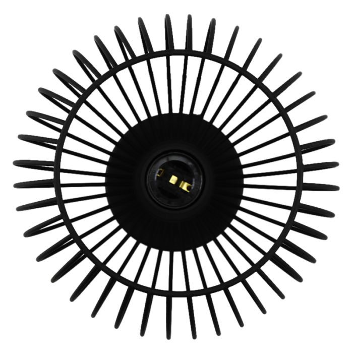 Industri bordslampa svart, Wiro, med brytare