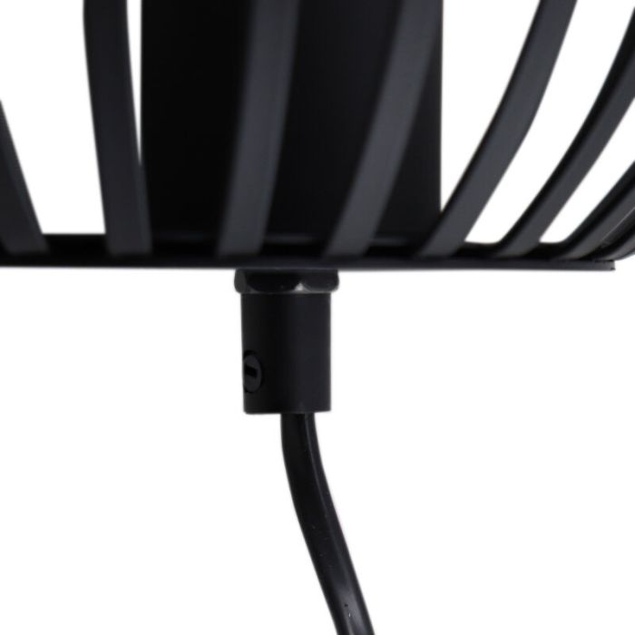 Industri vägglampa svart, Lieve, med brytare