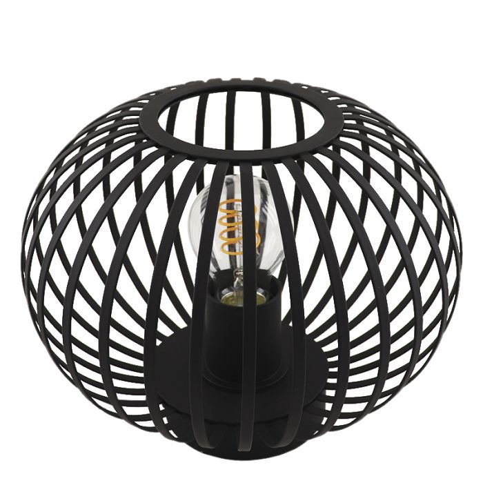 Industri bordslampa svart, Lieve, med brytare