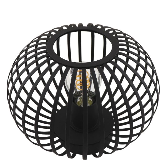 Industri bordslampa svart, Lieve, med brytare
