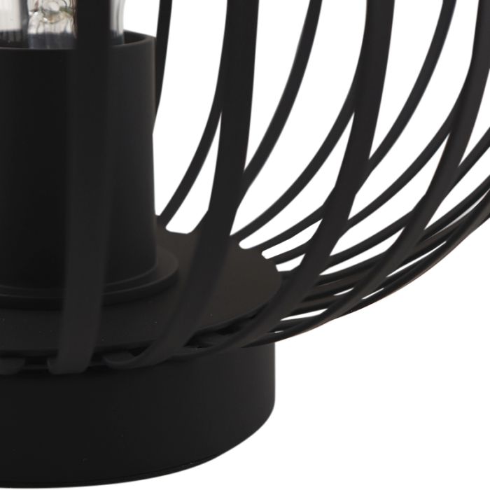 Industri bordslampa svart, Lieve, med brytare
