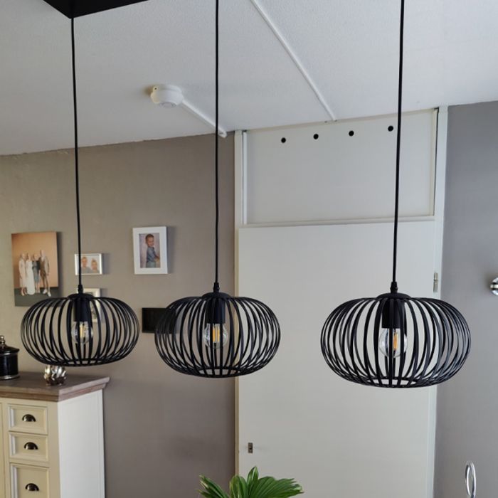 Industri fönsterlampa svart, Lieve