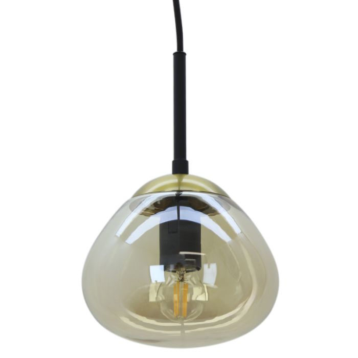 Design fönsterlampa bärnstensfärgad, Sedef