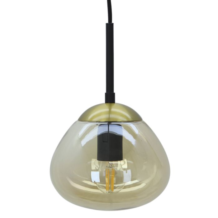 Design fönsterlampa bärnstensfärgad, Sedef