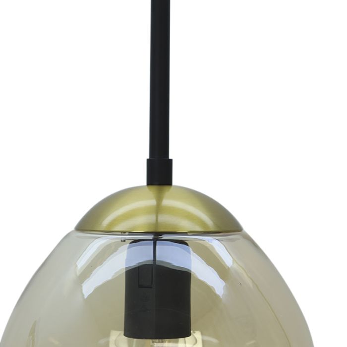 Design fönsterlampa bärnstensfärgad, Sedef