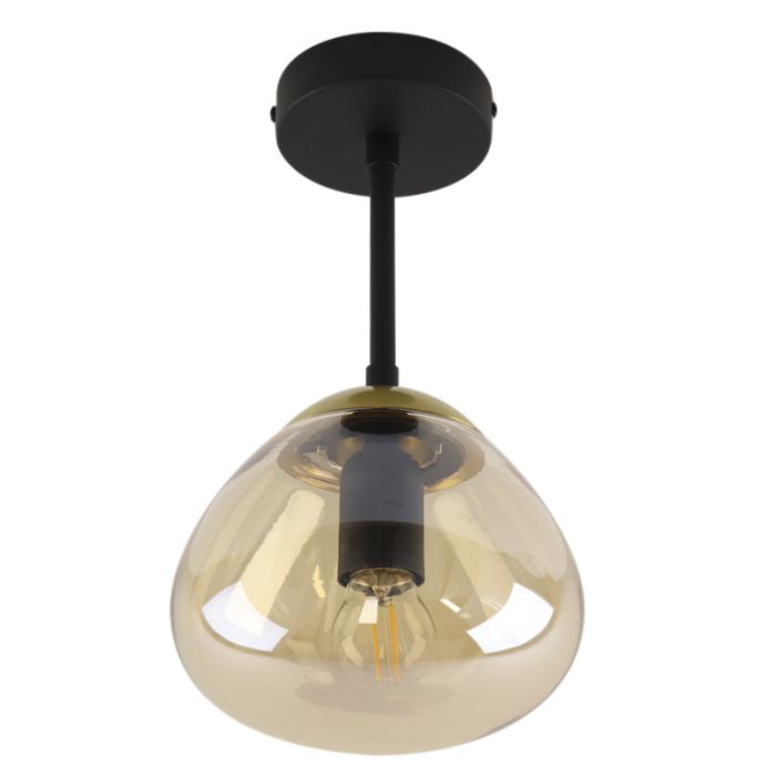 Design taklampa bärnstensfärgad, Sedef