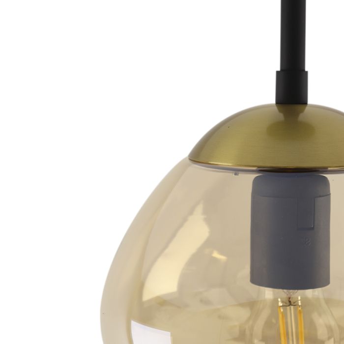 Design taklampa bärnstensfärgad, Sedef