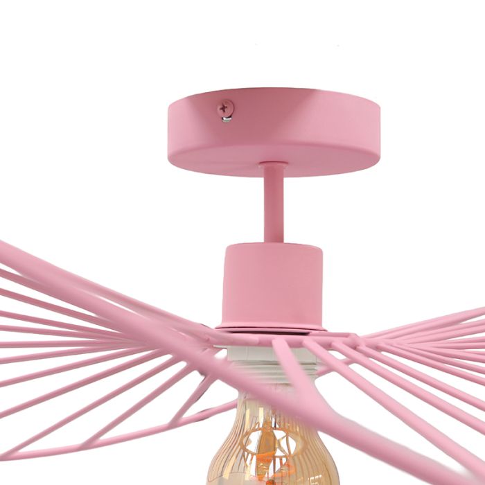 Modern taklampa rosa, Jolinda