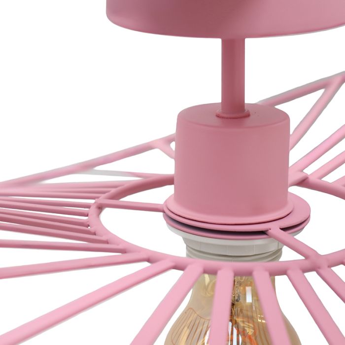 Modern taklampa rosa, Jolinda