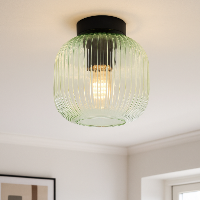 Design taklampa grön, Charlois