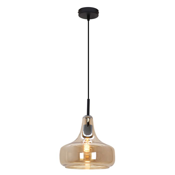 Modern fönsterlampa bärnstensfärgad, Yael