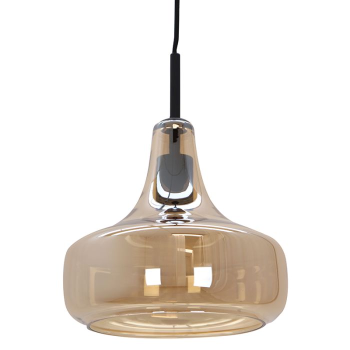 Modern fönsterlampa bärnstensfärgad, Yael