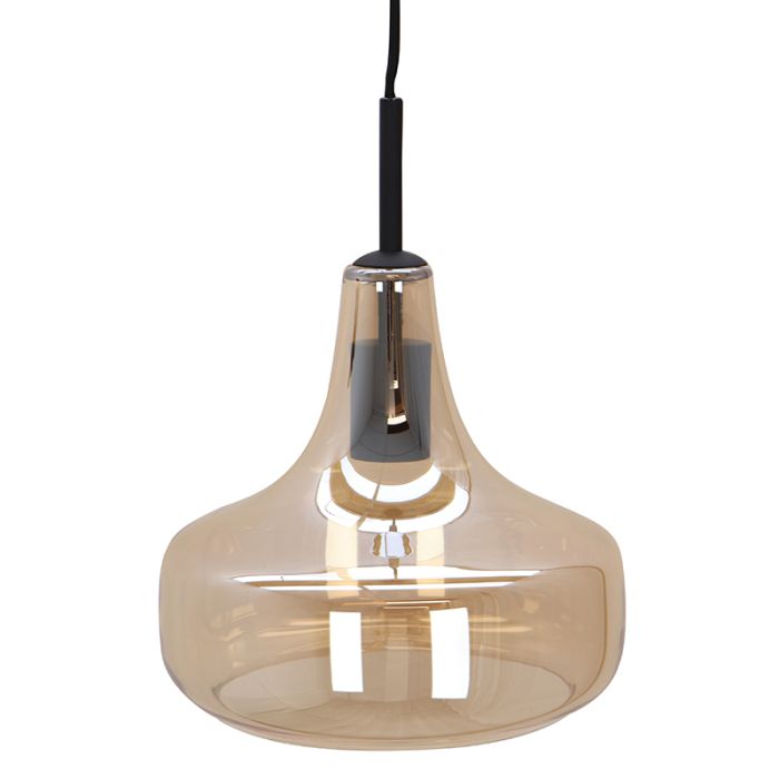 Modern fönsterlampa bärnstensfärgad, Yael