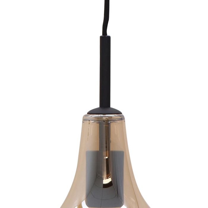 Modern fönsterlampa bärnstensfärgad, Yael