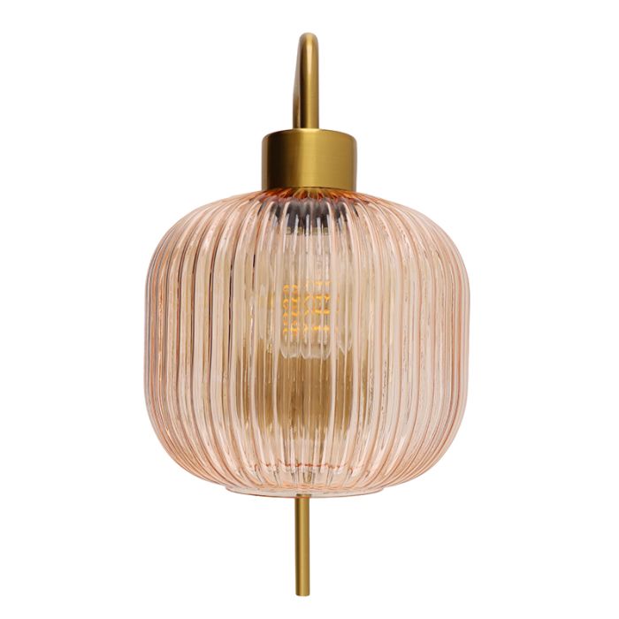Design vägglampa rosa, Charlois