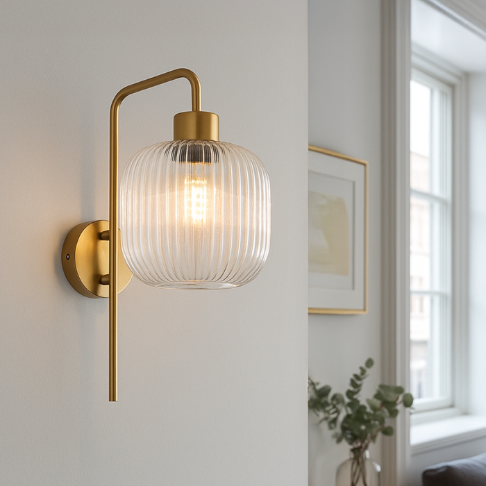 Design vägglampa transparent, Charlois
