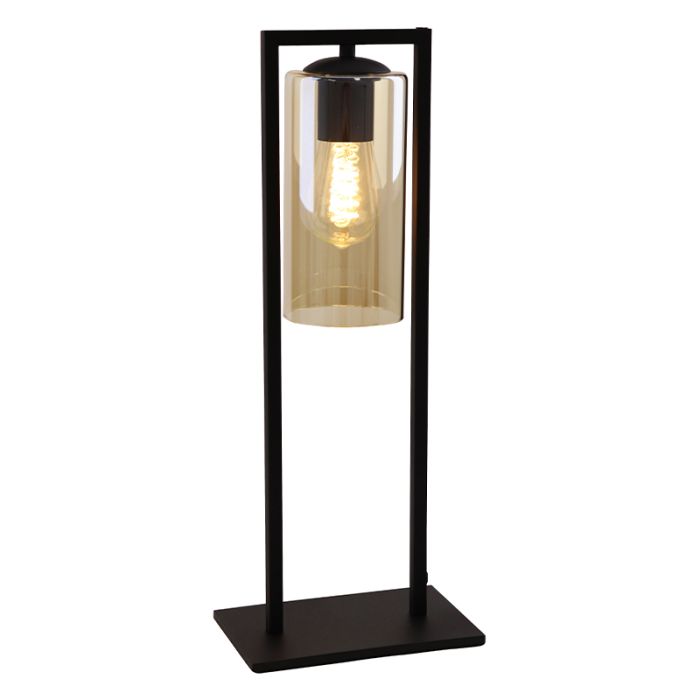 Industri bordslampa svart, Tonia, med brytare