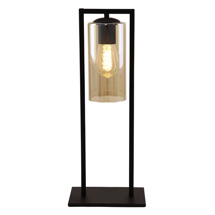 Industri bordslampa svart, Tonia, med brytare