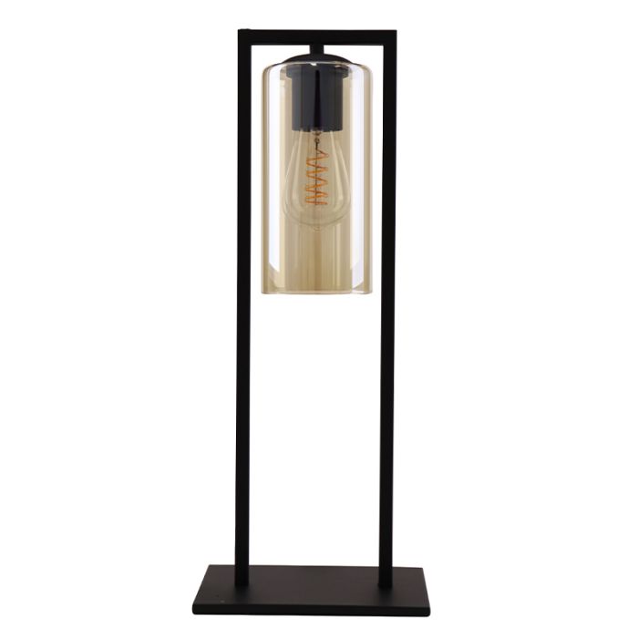 Industri bordslampa svart, Tonia, med brytare