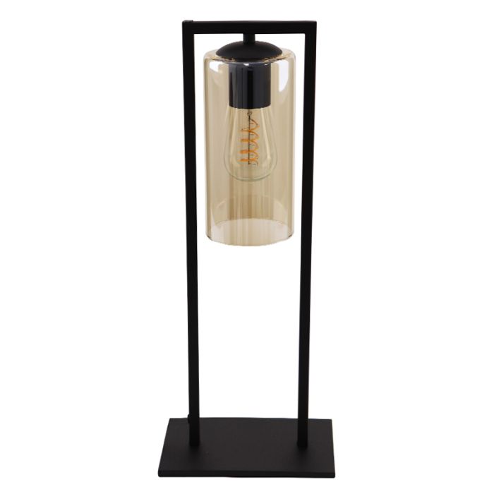 Industri bordslampa svart, Tonia, med brytare