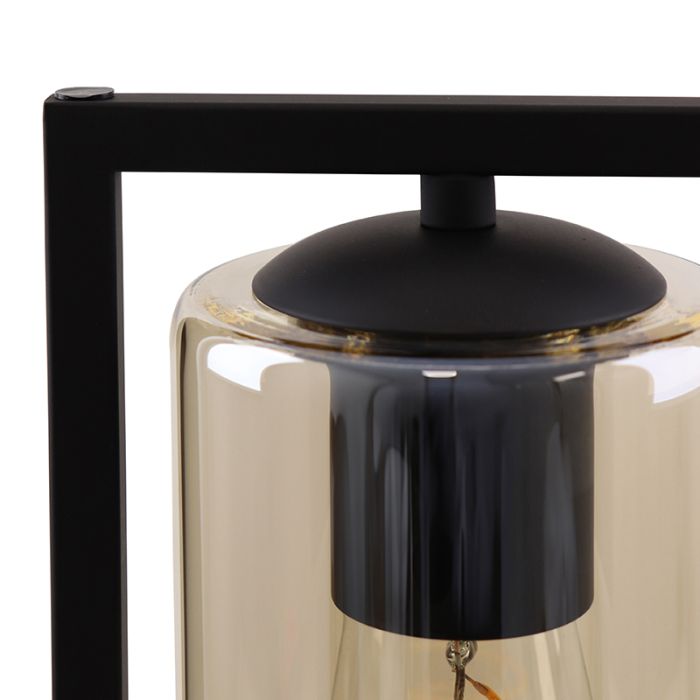 Industri bordslampa svart, Tonia, med brytare