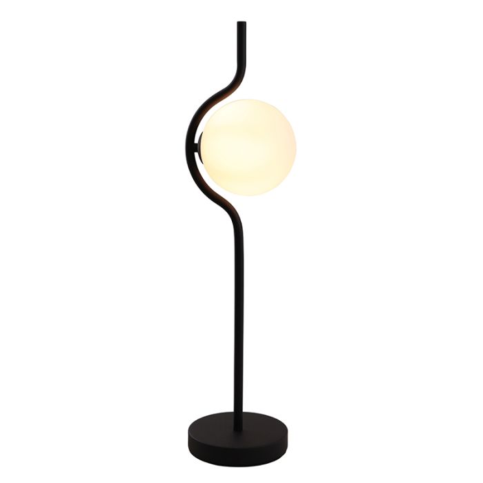 Modern bordslampa svart, Merel, med brytare