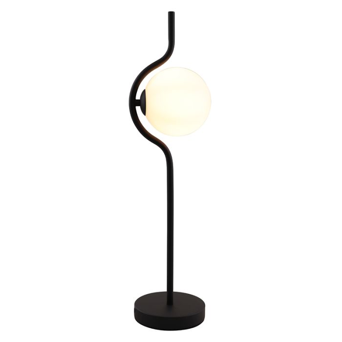 Modern bordslampa svart, Merel, med brytare