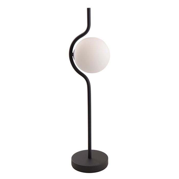 Modern bordslampa svart, Merel, med brytare