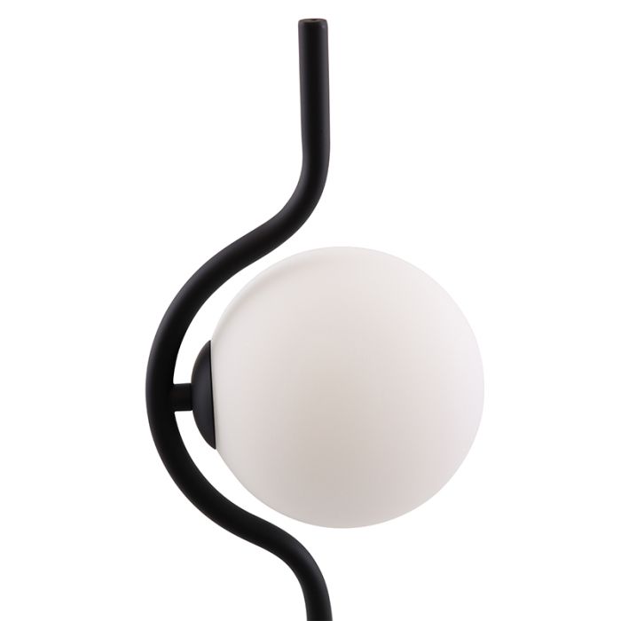Modern bordslampa svart, Merel, med brytare