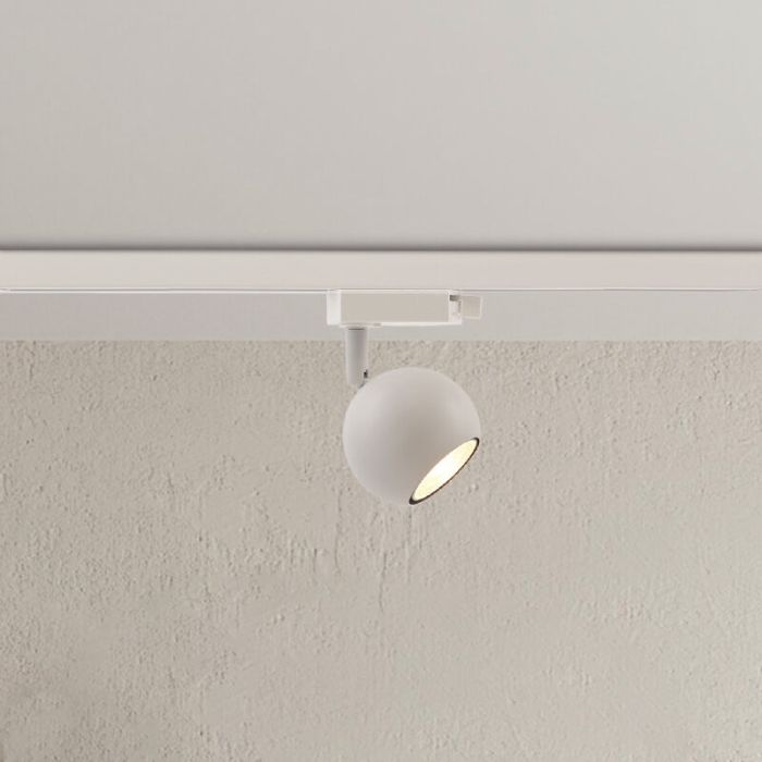 Modern 1 fas spotlight skena vit, Alco