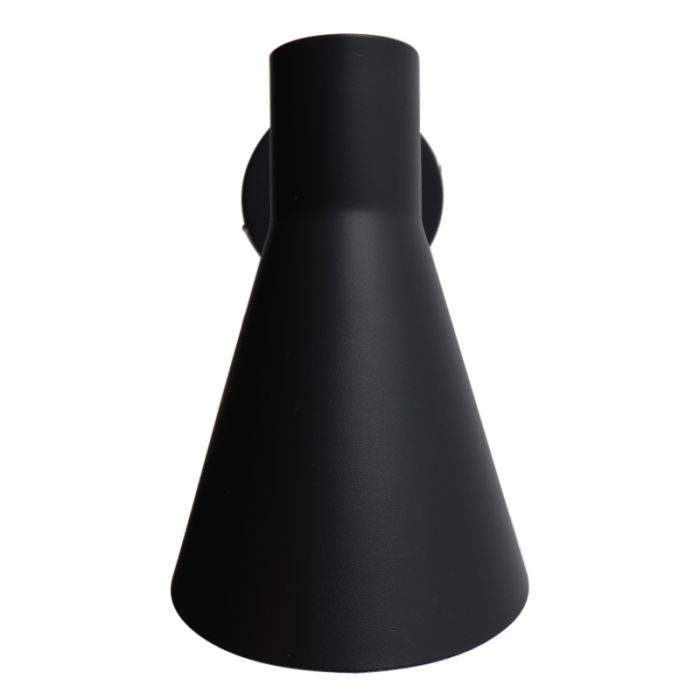 Modern vägglampa svart, Vico, med brytare