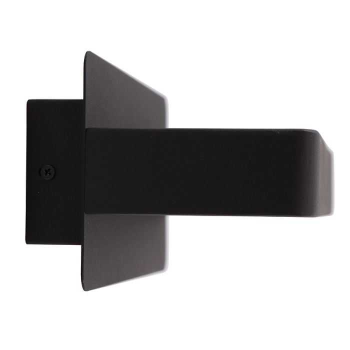 Modern vägglampa svart, Gregor, 10W, 3000K LED, med brytare