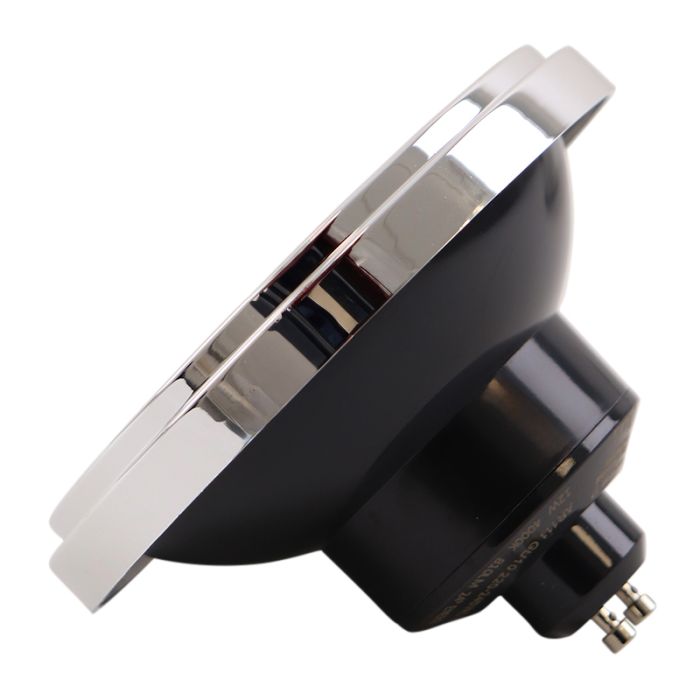 Dimbar Olucia GU10 (AR111) LED lampa Clint, svart, 12W, 4000K