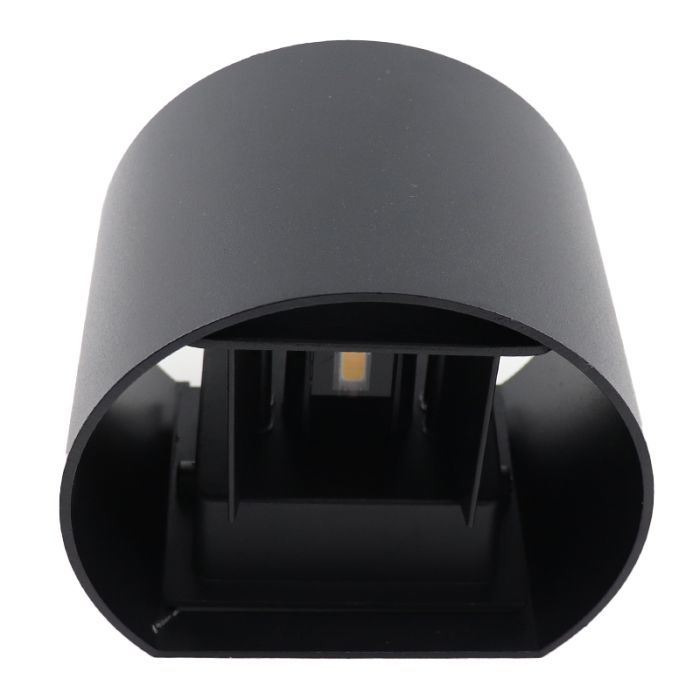 Modern smart vägglampa svart, Dion, 6W, RGBW LED, IP65
