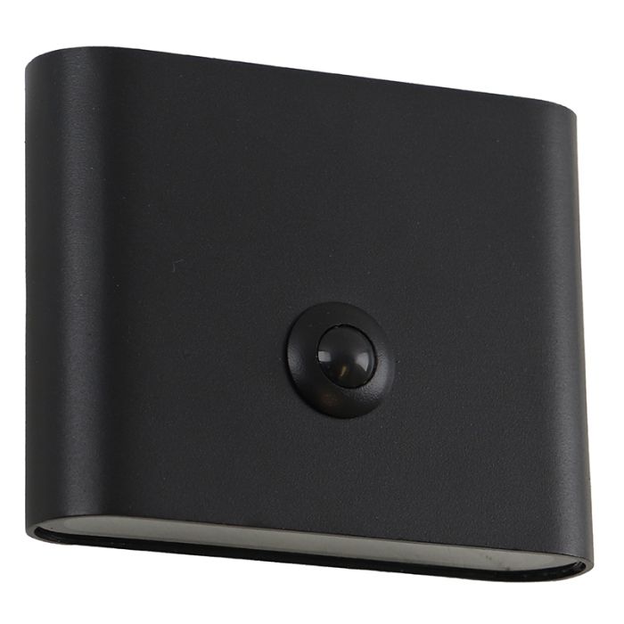Modern uppladdningsbar vägglampa svart, Rodigo, 1W, 3000K LED, IP44