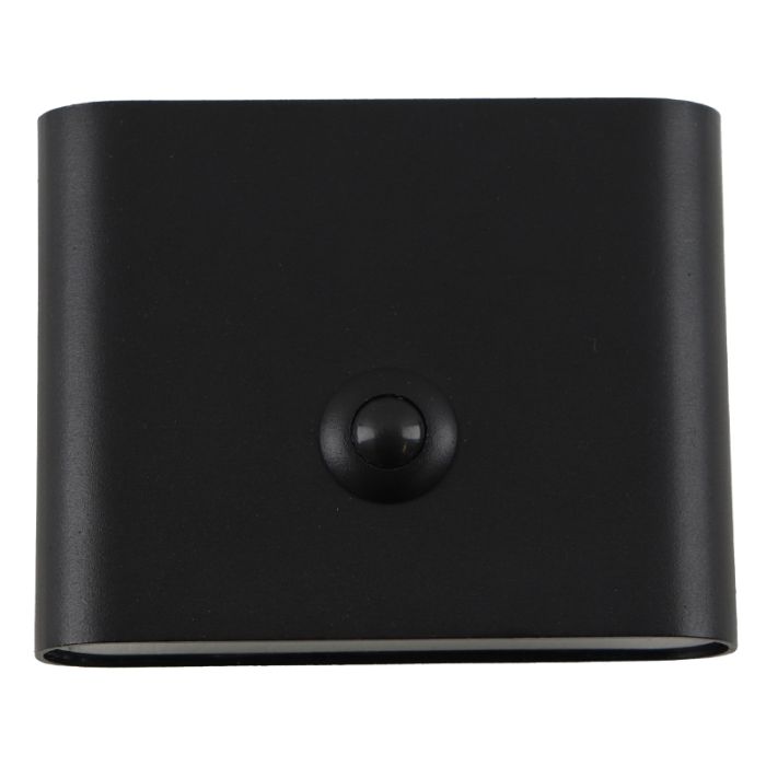 Modern uppladdningsbar vägglampa svart, Rodigo, 1W, 3000K LED, IP44