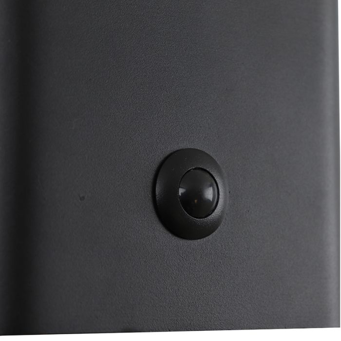 Modern uppladdningsbar vägglampa svart, Rodigo, 1W, 3000K LED, IP44